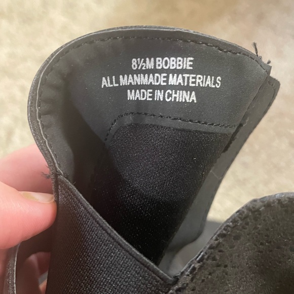 Crown Vintage Bobbie Riding boot Suede Buckles Zipper - Picture 5 of 8